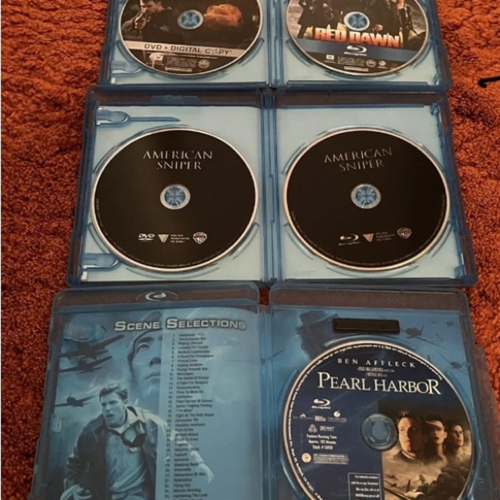 Red Dawn/American Sniper/Pearl Harbor Blu Rays. - Picture 7 of 8